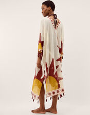 Anissa Sun Print Midi Kaftan, , large