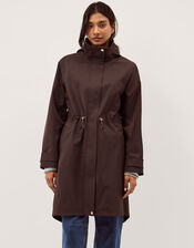 Ada Waterproof Raincoat, Brown (CHOCOLATE), large