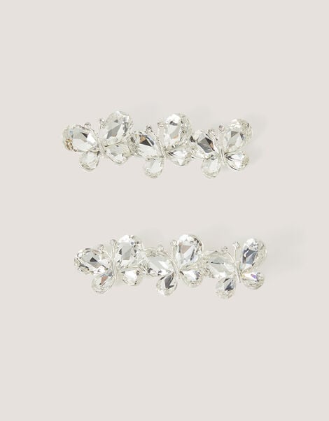 2-Pack Jewel Butterfly Hair Clips, , large