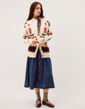 Hera Floral Handknit Cardigan, , large