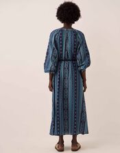 East Gabriette V-Neck Floral Print Maxi Dress, Blue (BLUE), large