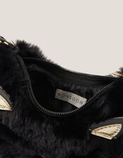 Fluffy Cat Crossbody Bag, , large