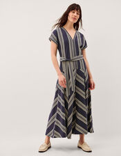Shilta Stripe Jersey Maxi Dress, Blue (NAVY), large