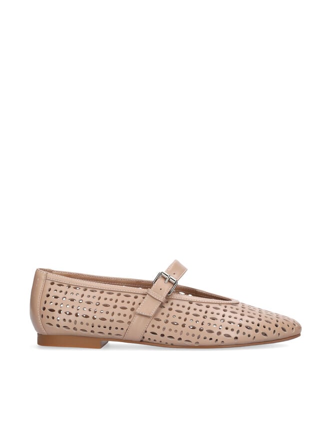 Bibi Lou Maia Mary Jane Ballet Flats, Camel (BEIGE), large