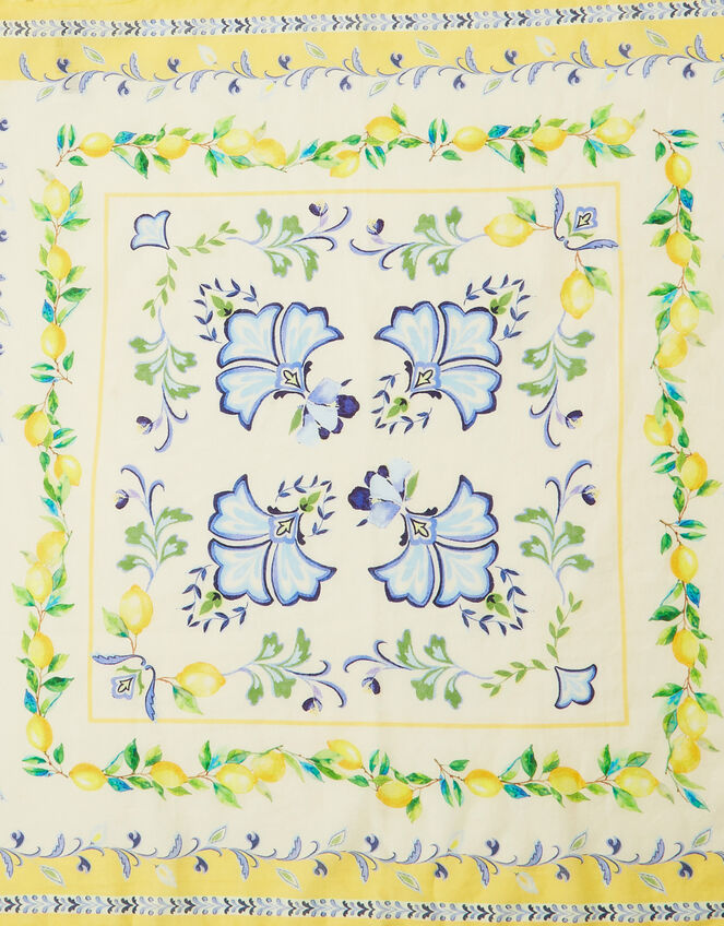 Charli Lemon Square Cotton Scarf, , large
