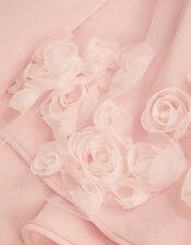 Eloise Appliqu&eacute; Rose Dress, Pink (PINK), large