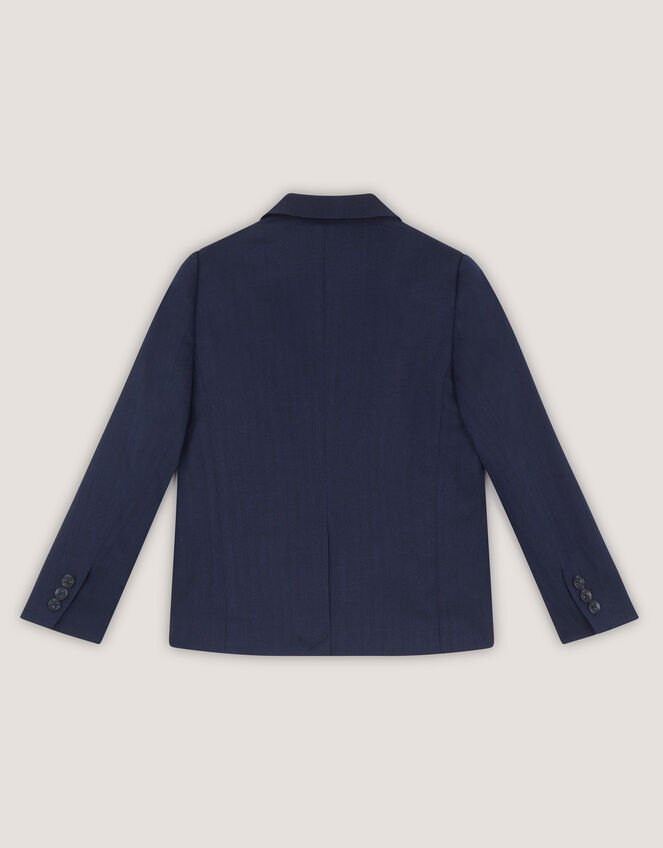 Harry Herringbone Suit Jacket, Blue (NAVY), large