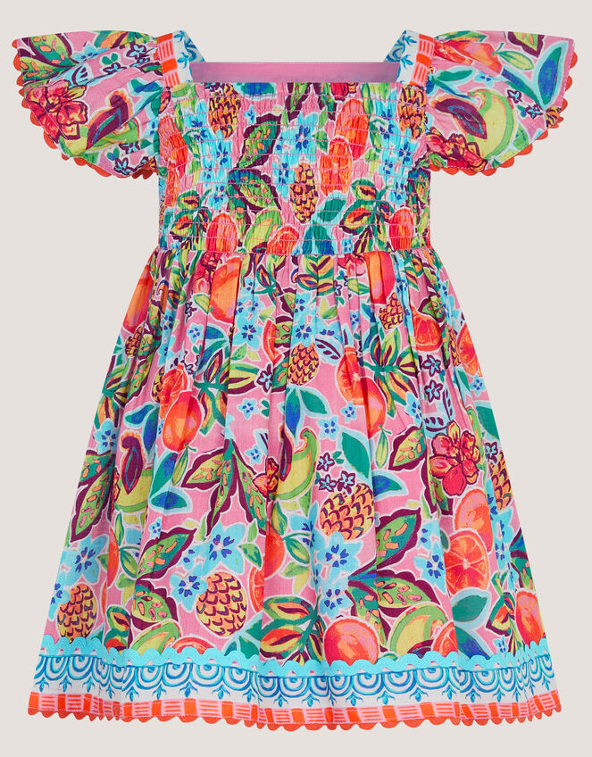 Baby Alani Fruit Print Dress, Pink (PINK), large