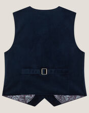Velvet Waistcoat, Blue (NAVY), large