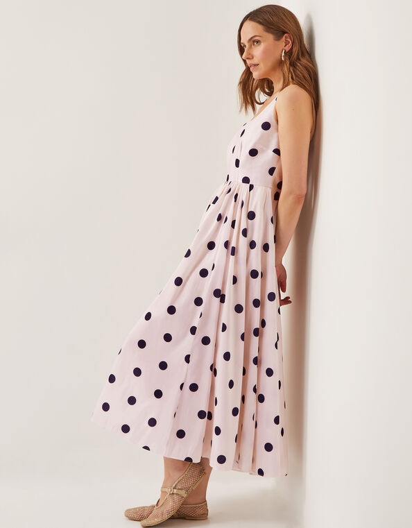 Sicily Spot Dress, Ivory (IVORY), large