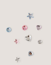 12-Pack Gemstone Stick On Earrings , , large
