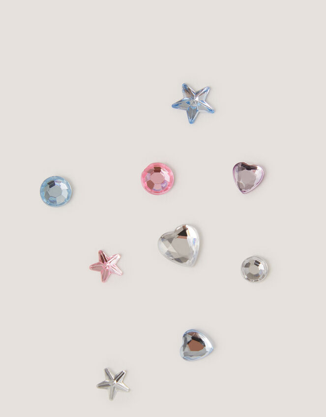12-Pack Gemstone Stick On Earrings , , large