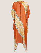 Sasha Artisanal Tie-Dye Midi Kaftan, , large