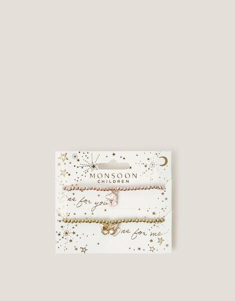 Unicorn & Butterfly Charm Bracelet Gift Set, , large