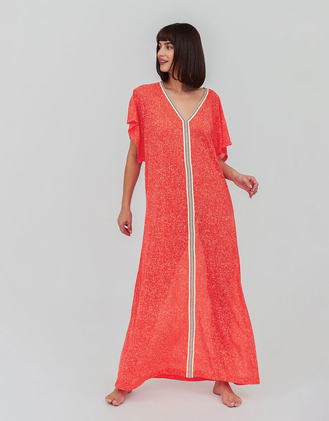 Pitusa Inca Kaftan Maxi Dress, Red (RED), large