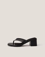 Tilly Toe Thong Mules, Black (BLACK), large