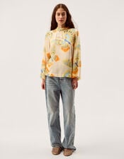 Clemence Aurelie Butterfly Top, Ivory (IVORY), large