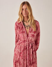 Maison Hotel Tina Paisley Maxi Dress, Red (RED), large