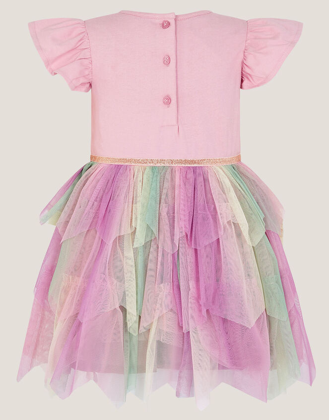 Baby Embroidered Butterfly Disco Dress, Pink (PINK), large