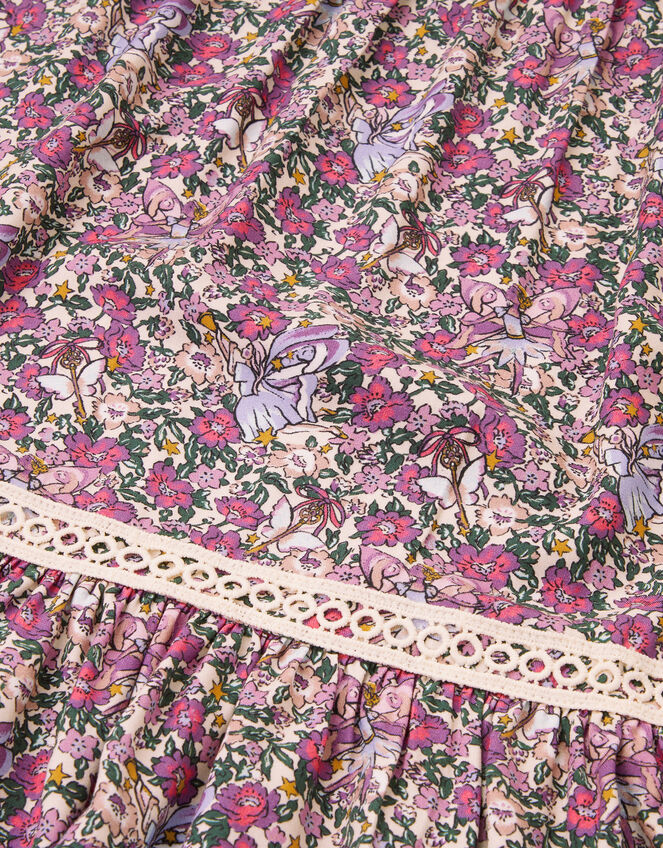 Fairy Floral Long Sleeve Dress, Purple (PURPLE), large