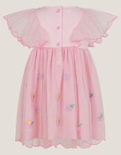 Baby Butterfly Tulle Jersey Dress, Pink (PINK), large