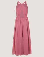Ellay Cross Back Chiffon Prom Dress, Pink (DUSKY PINK), large