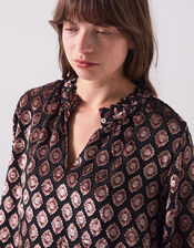 East Pheba Print Blouse, Black (BLACK), large