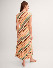 Tola Stripe Jersey Midi Dress, Pink (LIGHT PINK), large