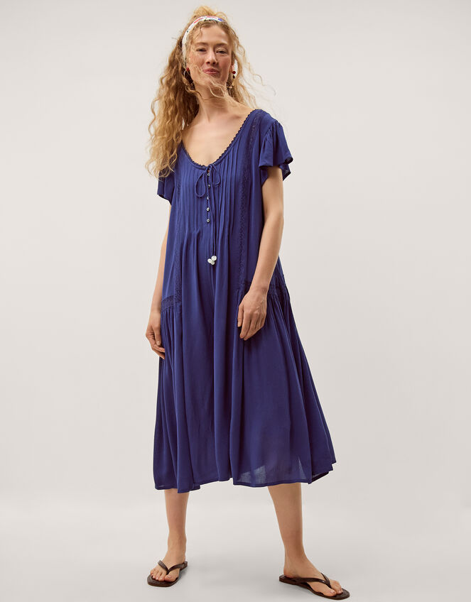 Eva Lace Culotte Jumpsuit, Blue (BLUE), large