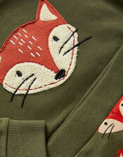 Newborn Fox Jumper & Leggings Set, Green (GREEN), large