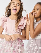 Aisha 2-in-1 Appliqu&eacute; Ruffle Party Dress, Multi (MULTI), large