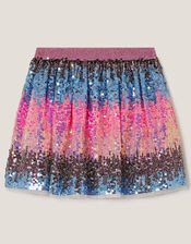 Ombr&eacute; Sequin Skirt, Multi (MULTI), large