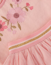 Floral Embroidered Top & Skirt Set , Pink (PINK), large