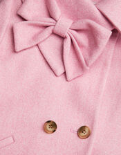 Bow Collar Coat, Pink (PINK), large