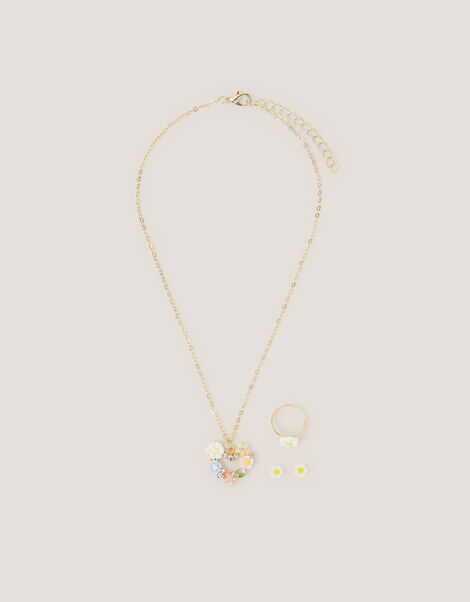 Flower Heart Jewellery Set, , large