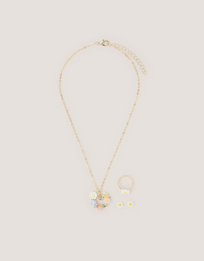 Flower Heart Jewellery Set, , large