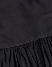 Texas One-Shoulder Prom Dress, Black (BLACK), large