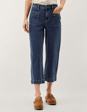 Arlo Regular Cropped Jeans, Blue (MID AUTHENTIC BLUE), large