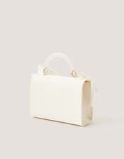 Satin Bow Bag, Ivory (IVORY), large
