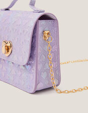 Rainbow Heart Satchel Bag, , large