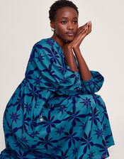 La Galeria Elefante Smock Dress, Blue (BLUE), large