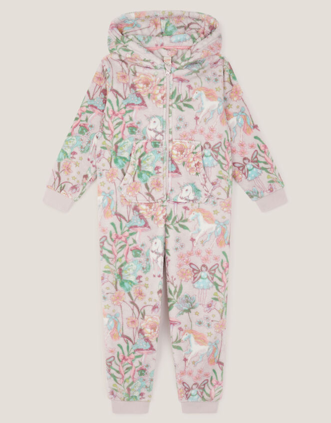 Unicorn Fairy Fleece Onesie, Pink (PINK), large