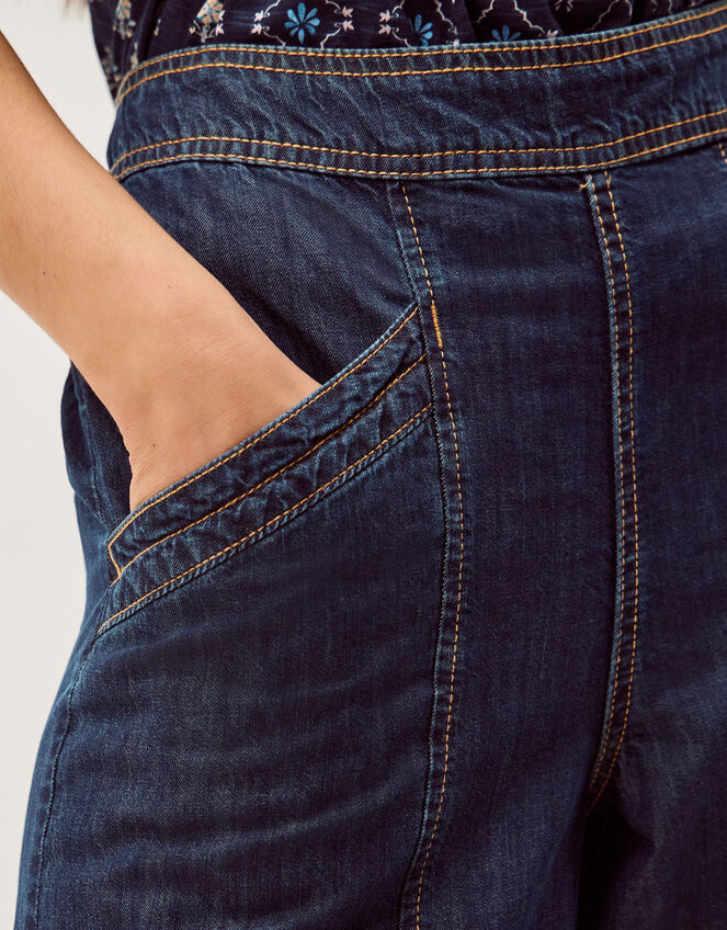 Harper Regular Wide Leg Jeans, Blue (INDIGO), large