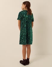 Esmeralda Sequin Collar Party Dress, Green (GREEN), large