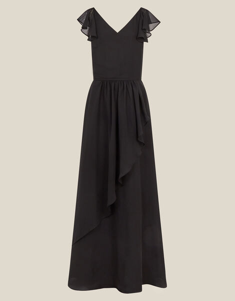 Indi Tie-Back Prom Dress, Black (BLACK), large