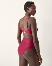 Mia Bandeau Bikini Top, Red (BURGUNDY), large