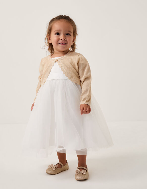 Baby Maeve Cardigan, Gold (GOLD), large