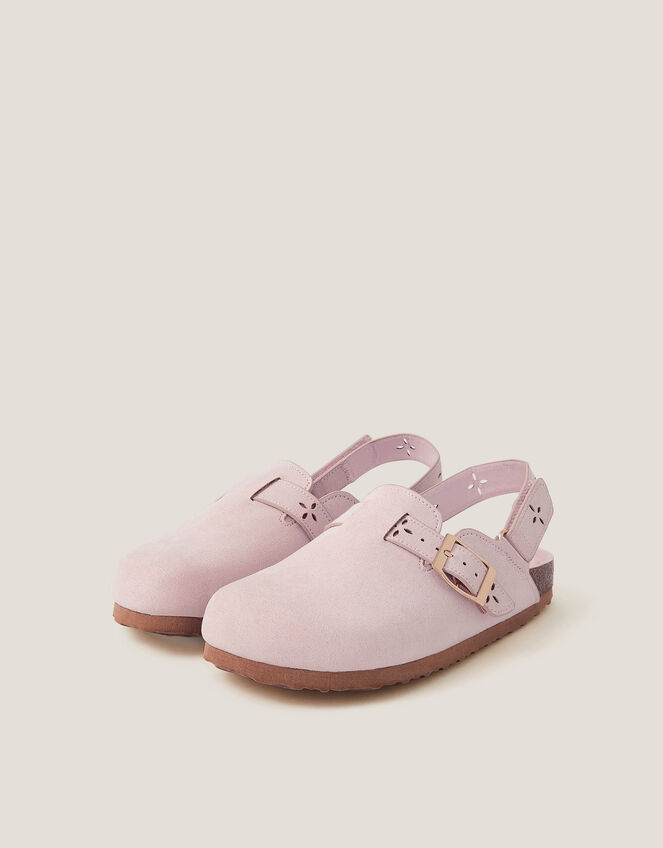 Cutwork Mules, Pink (PINK), large