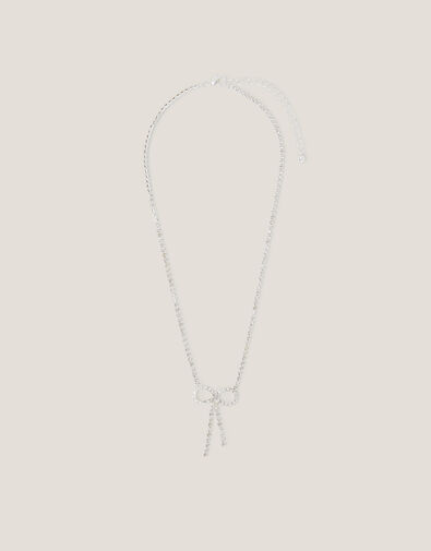 Diamant&eacute; Bow Necklace, , large