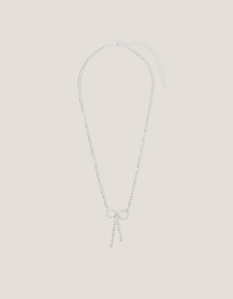 Diamant&eacute; Bow Necklace, , large